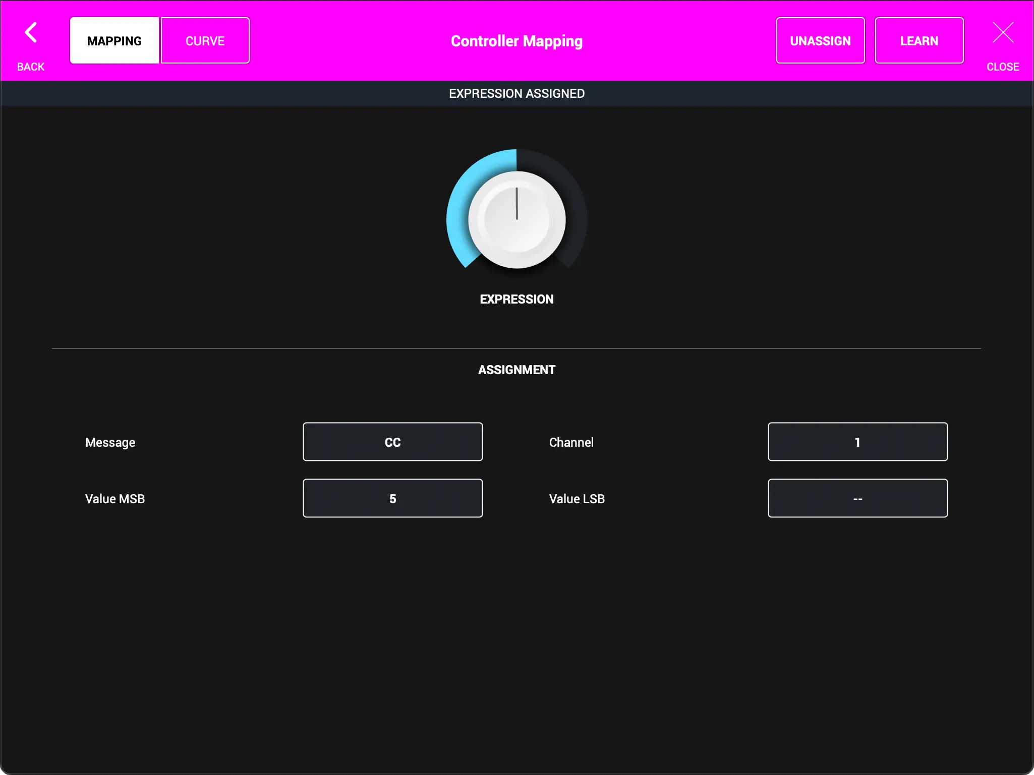 MIDI Mapping - Assigned